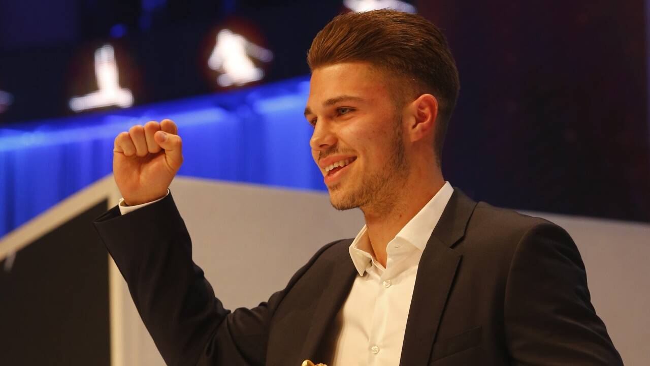 Der Rookie des Jahres: Luca Meisl, Red Bull Salzburg. Der Rookie des Jahres: Luca Meisl, Red Bull Salzburg.