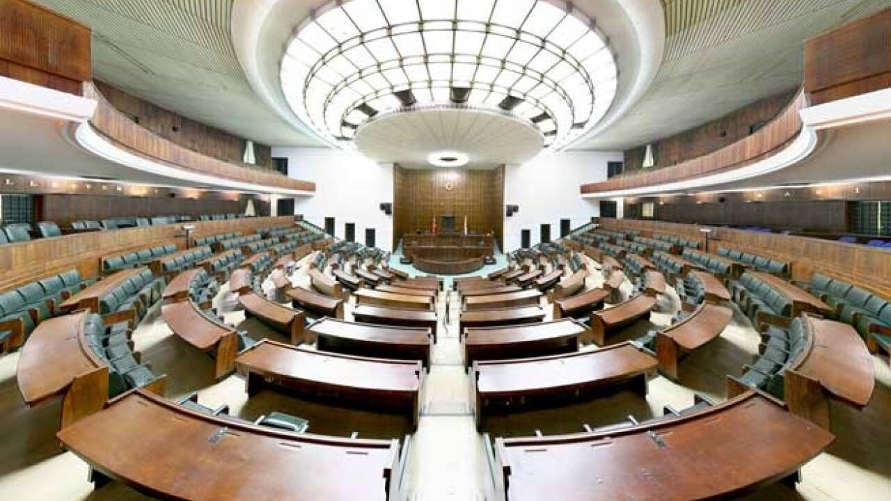 Das türkische Parlament, entworfen von Clemens Holzmeister. 