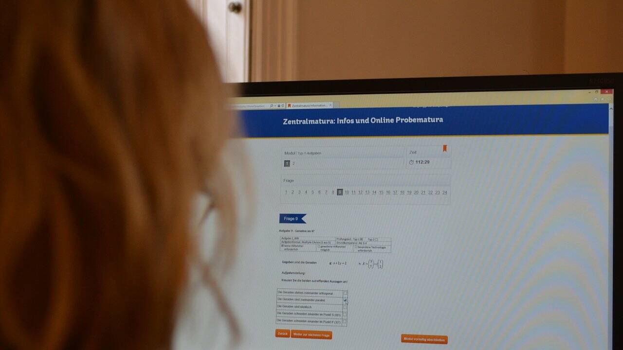 Die Zentralmatura kann man online üben