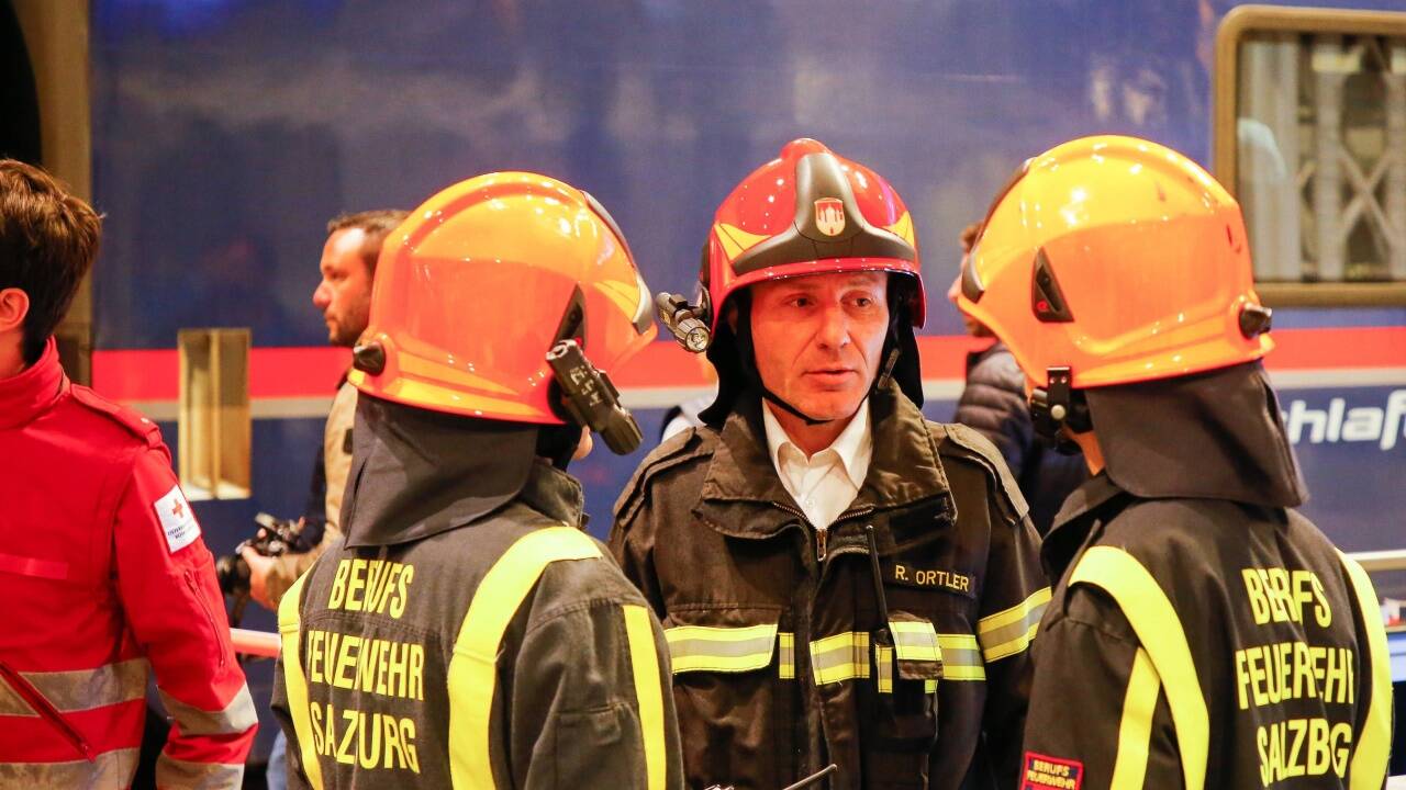 Reinhold Ortler, Kommandant der Salzburger Berufsfeuerwehr. 
