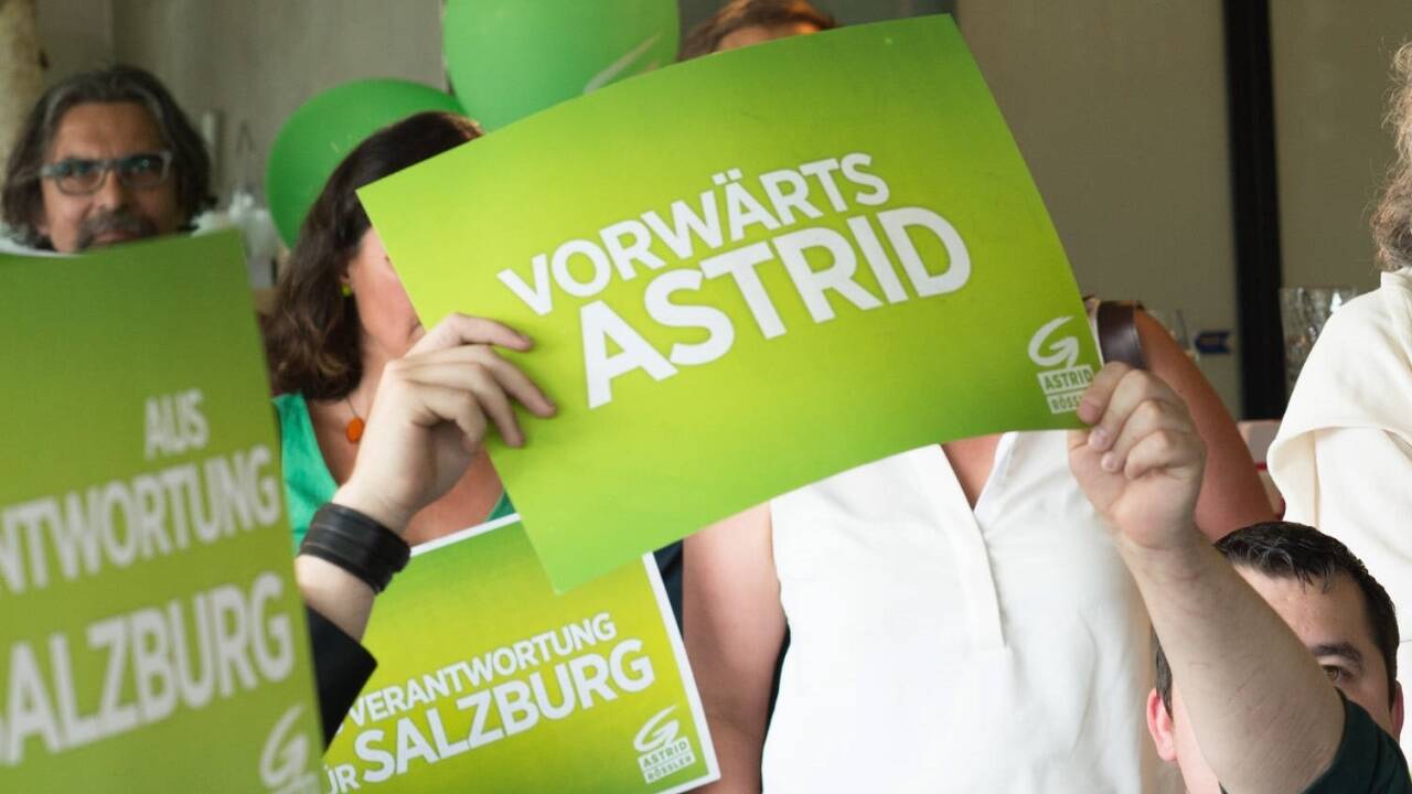 Die Grünen sind in Salzburg unter die 10-Prozent-Marke gefallen.  