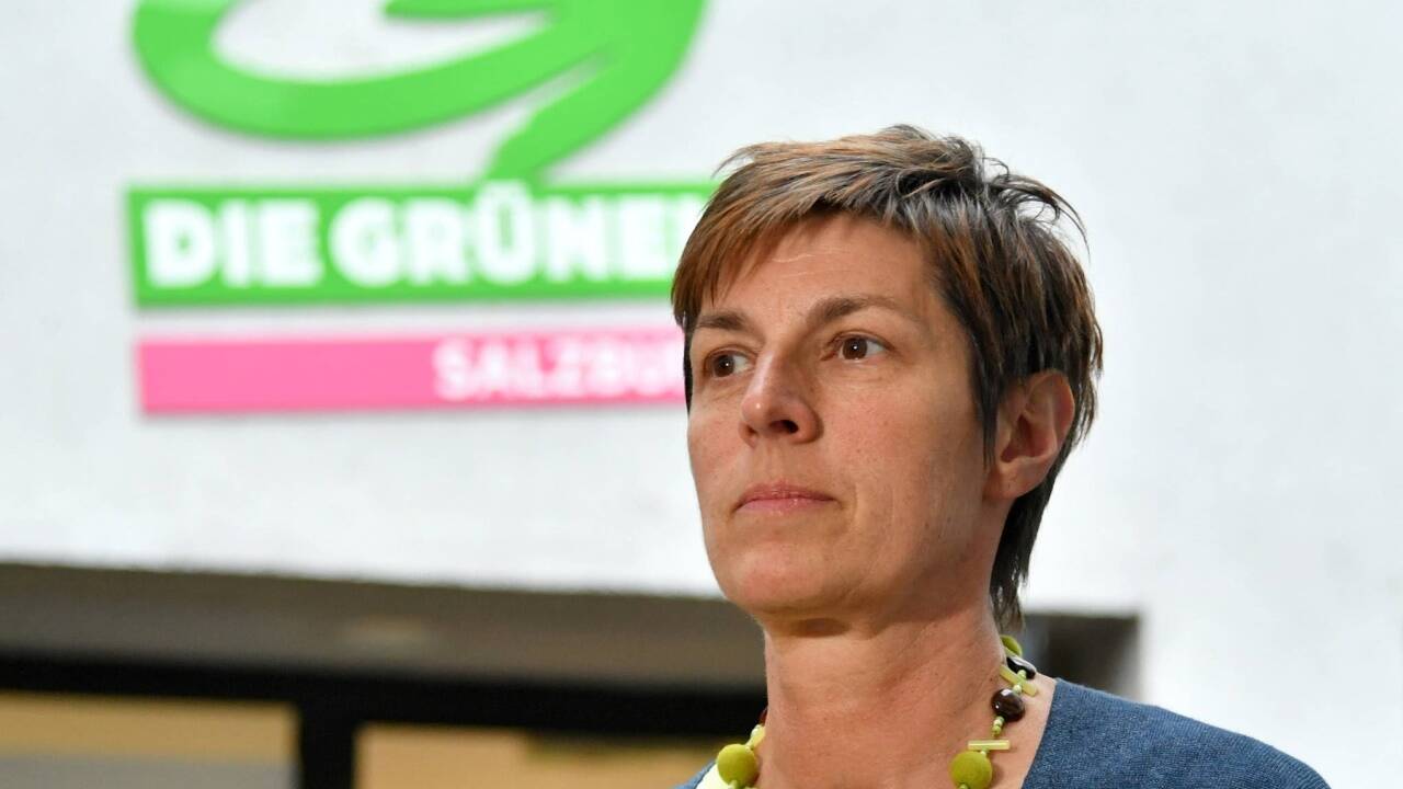 Die Salzburger LHStv. Astrid Rössler (Grüne) nach dem Landesvorstand der Grünen am Montag, 23. April 2018, in Salzburg. 