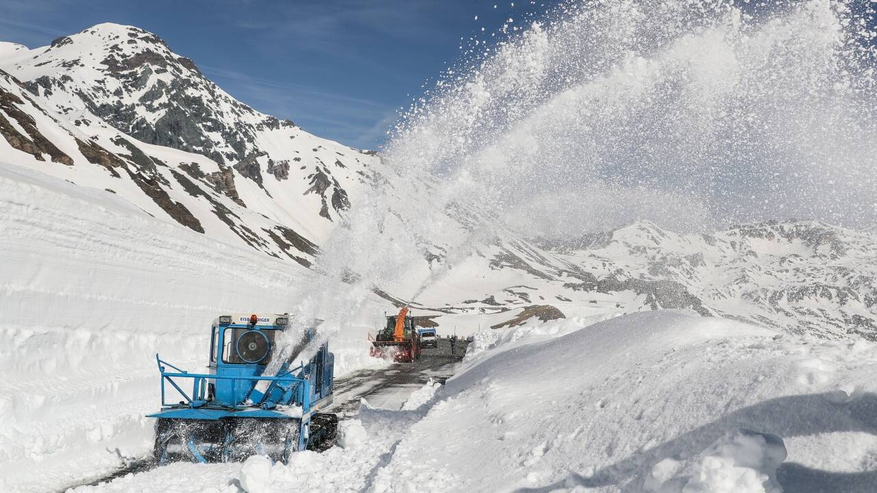 Die Wallack-Rotations-Schneefräsen waren auch heuer wieder im Einsatz.  