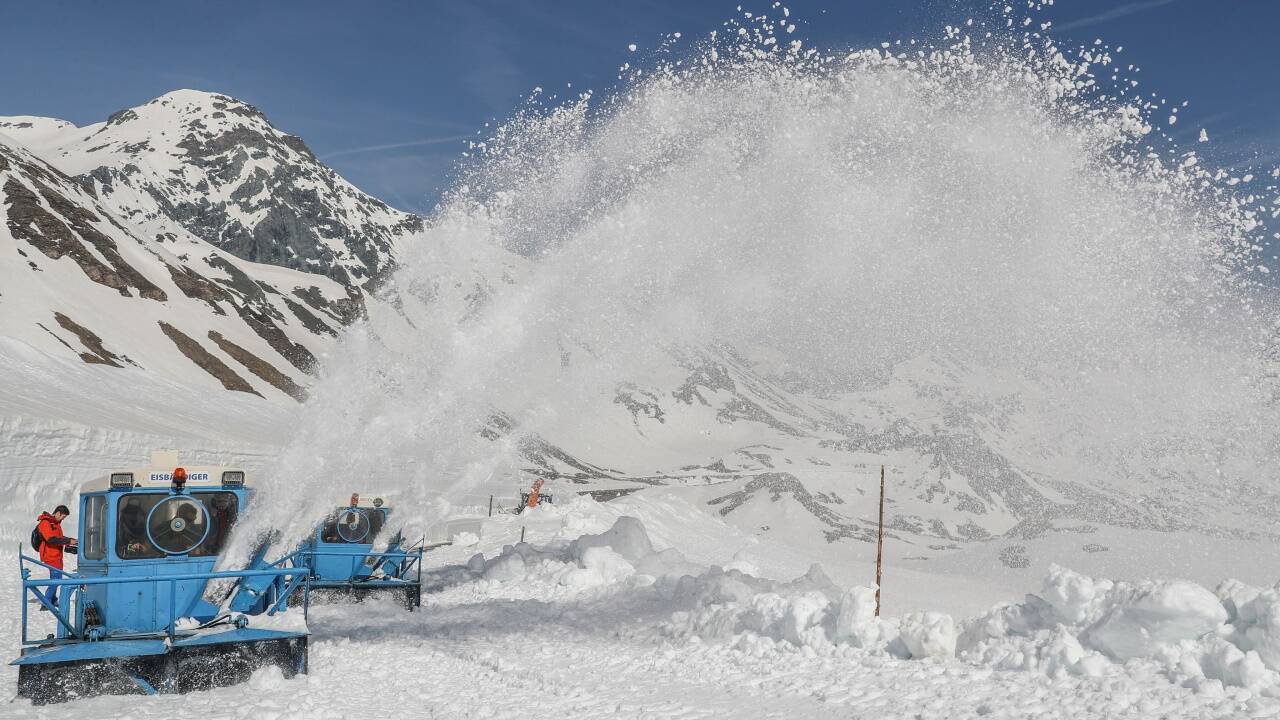 Die Wallack-Rotations-Schneefräsen waren auch heuer wieder im Einsatz.  