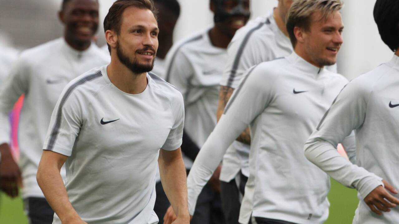 Abschlusstraining von Red Bull Salzburg im Stade Velodrom in Marseille. 