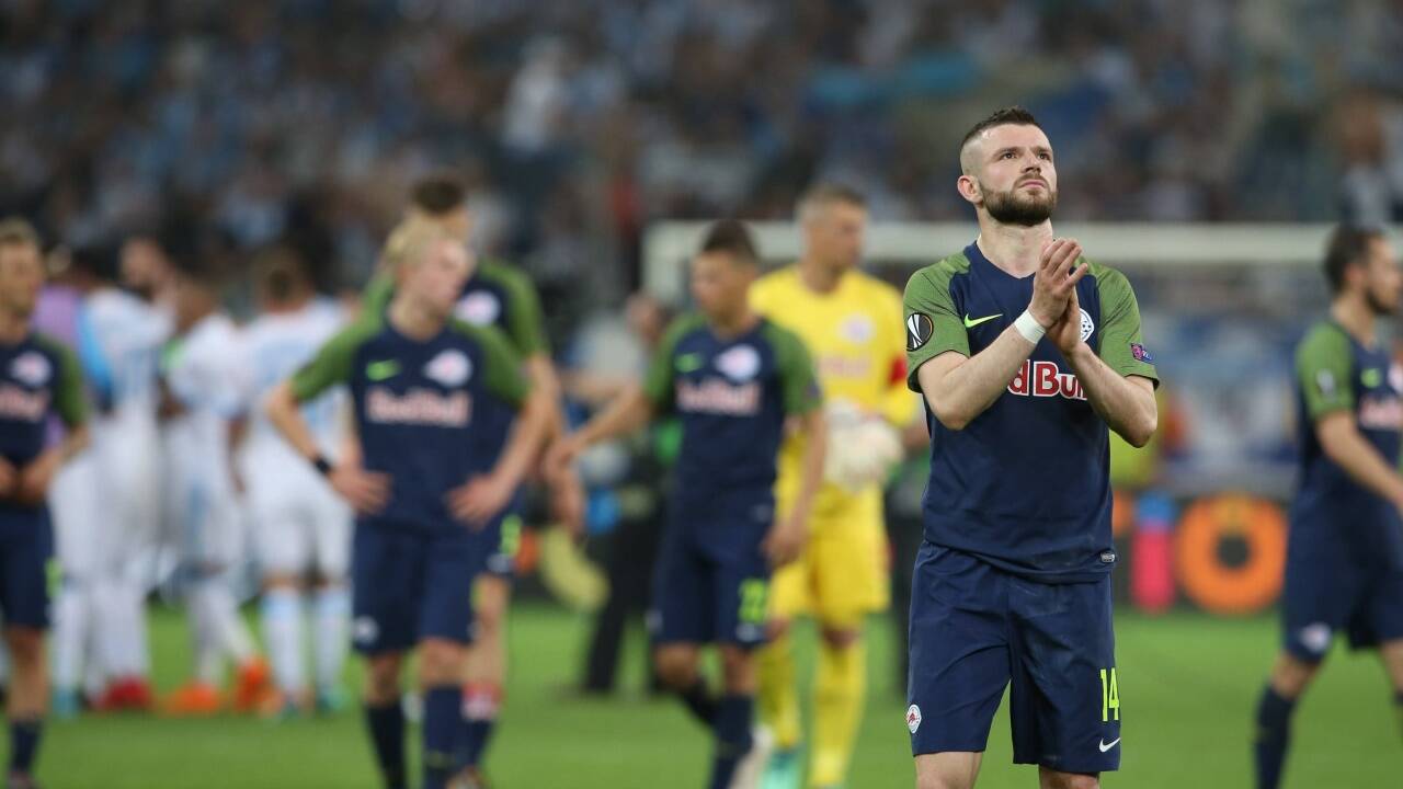 Salzburgs Valon Berisha rackerte unermüdlich, aber auch er konnte die Niederlage nicht verhindern.  