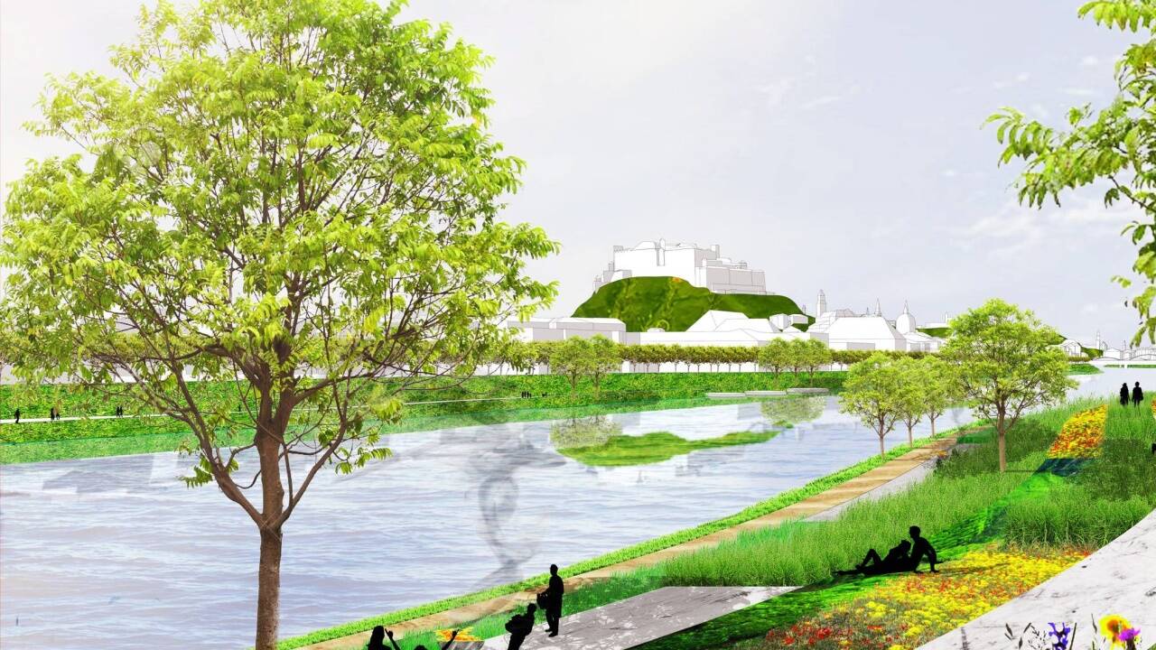 Neue Ideen für den Flussraum Salzach von Lukas Ployer und Horst Lechner. 