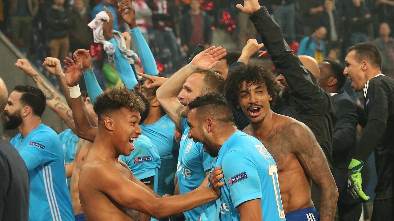 Freude bei Olympique Marseille, bitteres Aus für Red Bull Salzburg.  