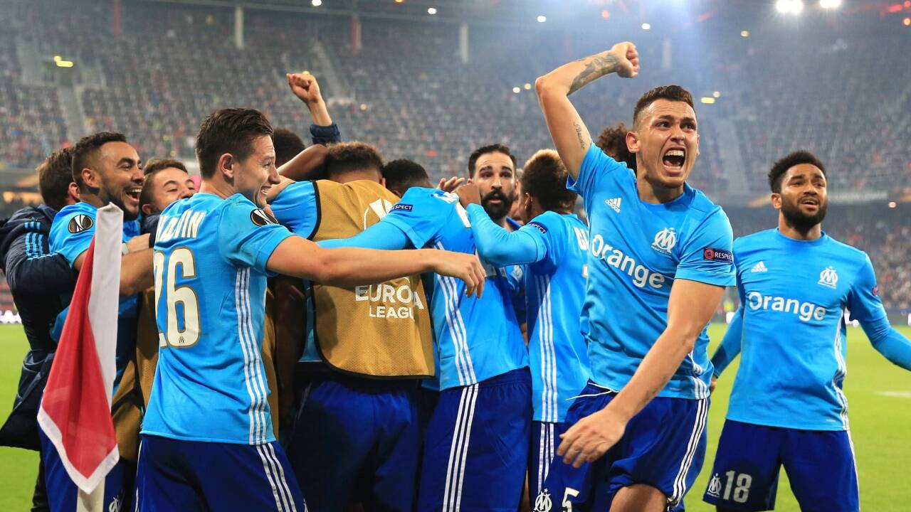 Freude bei Olympique Marseille, bitteres Aus für Red Bull Salzburg.  