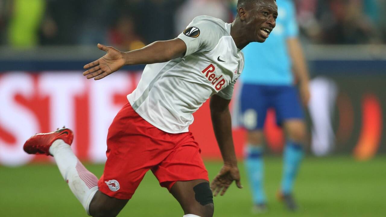 Amadou Haidara war nach seinem Treffer nicht mehr zu halten.  
