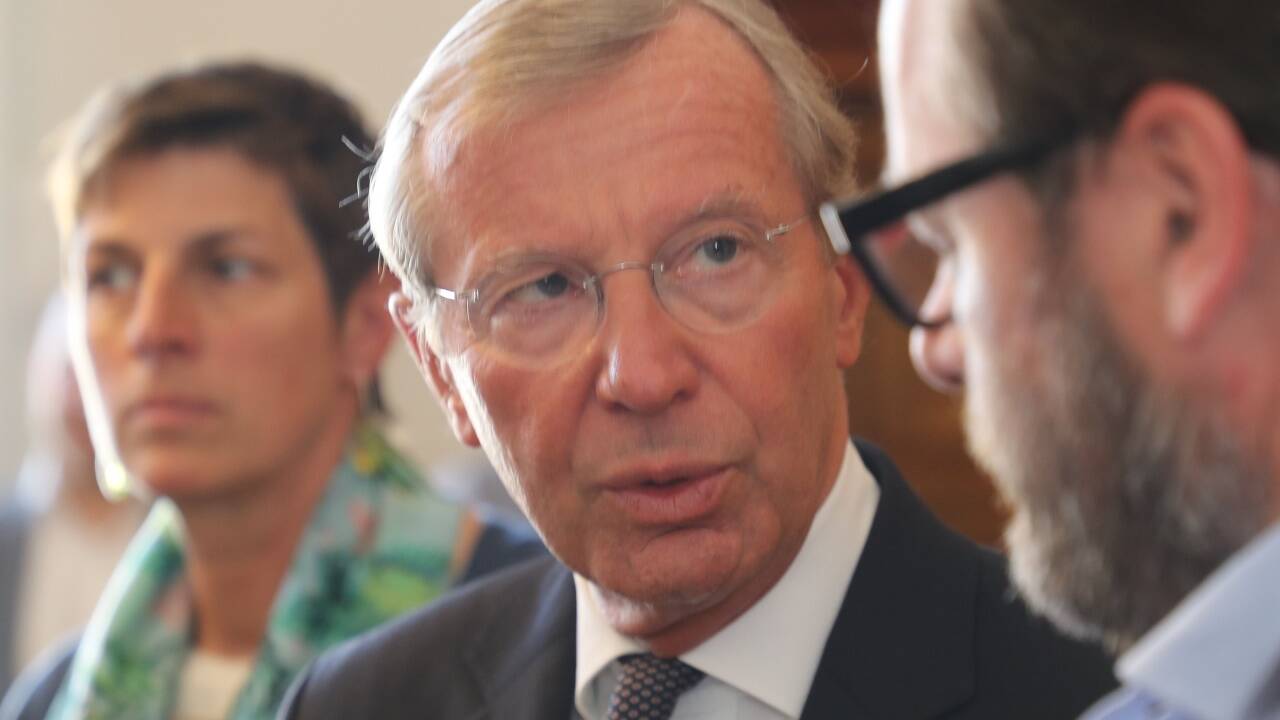 ÖVP-Chef Landeshauptmann Wilfried Haslauer verhandelt mit Sepp Schellhorn (Neos) und Astrid Rössler (Grüne).  