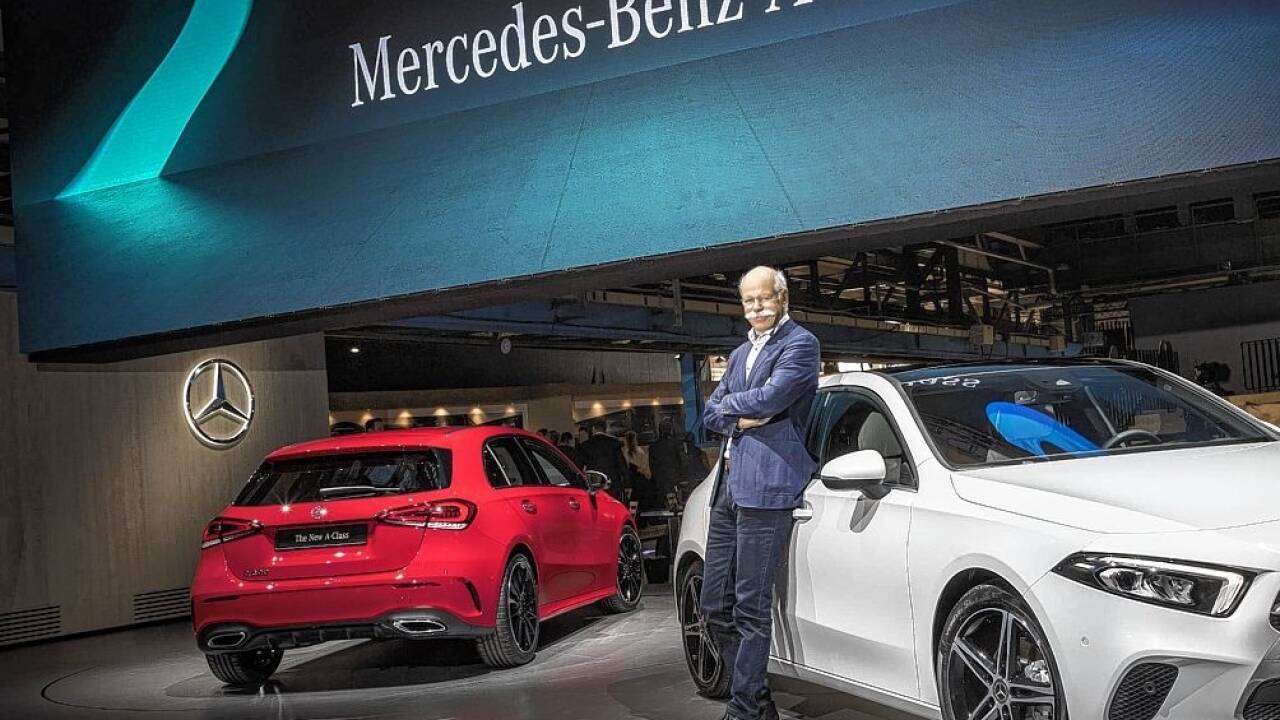 Daimler-Chef Dieter Zetsche bei einer Präsentation von neuen Mercedes-Benz-Modellen.  