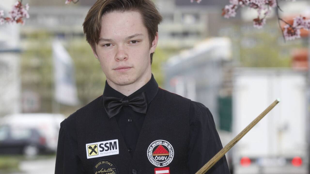 Florian Nüßle – sein Lebenstraum ist es, Snooker-Profi zu werden. 