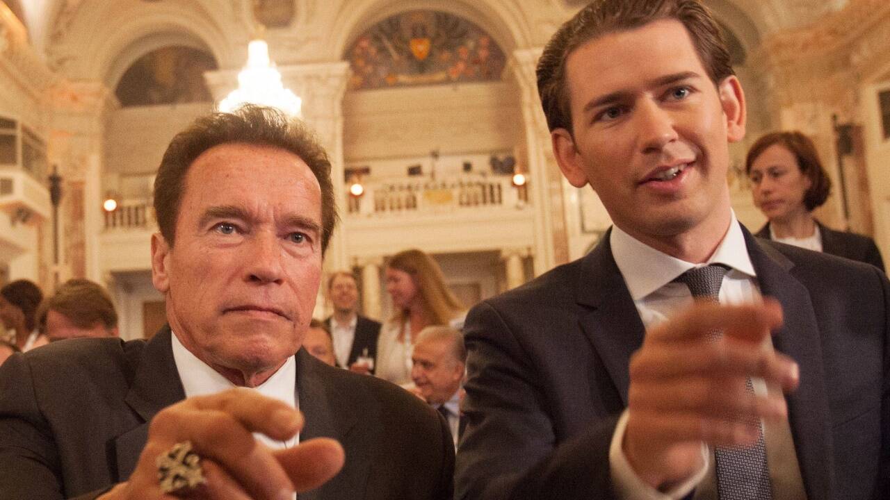 "Austrian World Summit" mit Arnold Schwarzenegger und Co. in der Wiener Hofburg.  'Austrian World Summit' mit Arnold Schwarzenegger und Co. in der Wiener Hofburg.