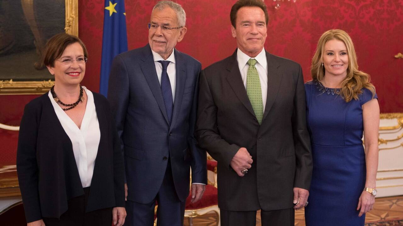 "Austrian World Summit" mit Arnold Schwarzenegger und Co. in der Wiener Hofburg.  'Austrian World Summit' mit Arnold Schwarzenegger und Co. in der Wiener Hofburg.