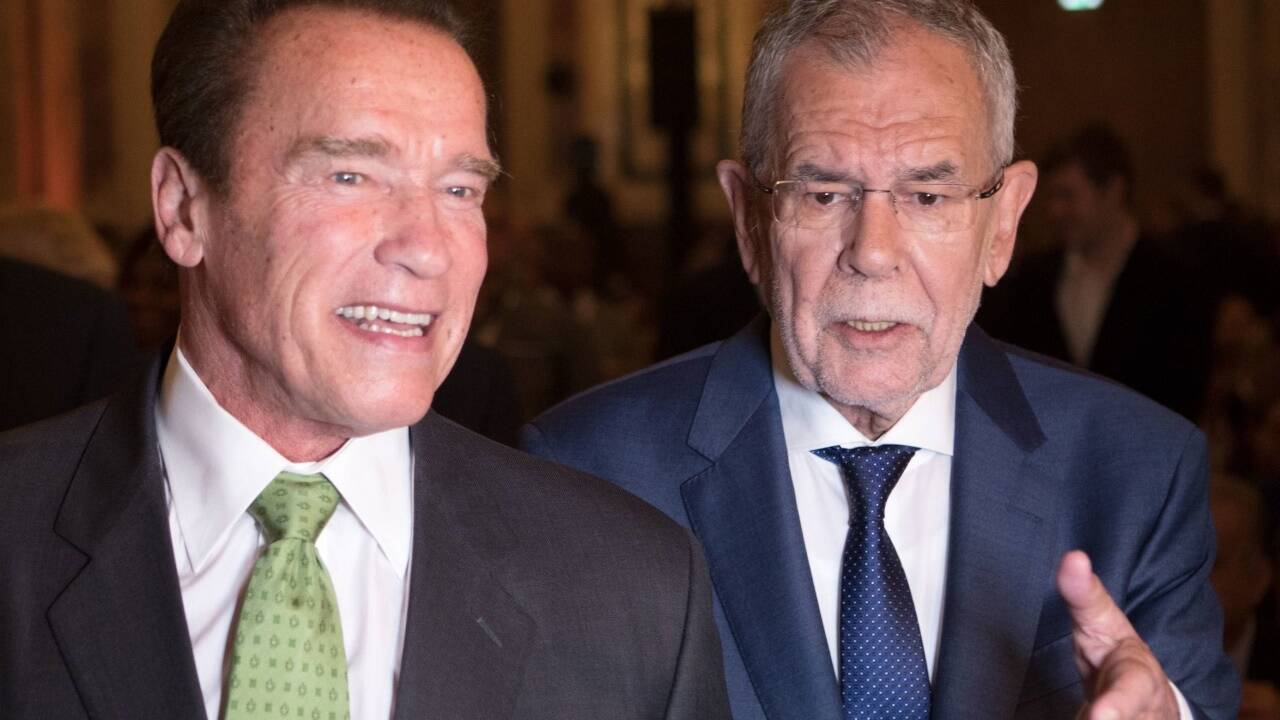 "Austrian World Summit" mit Arnold Schwarzenegger und Co. in der Wiener Hofburg.  'Austrian World Summit' mit Arnold Schwarzenegger und Co. in der Wiener Hofburg.