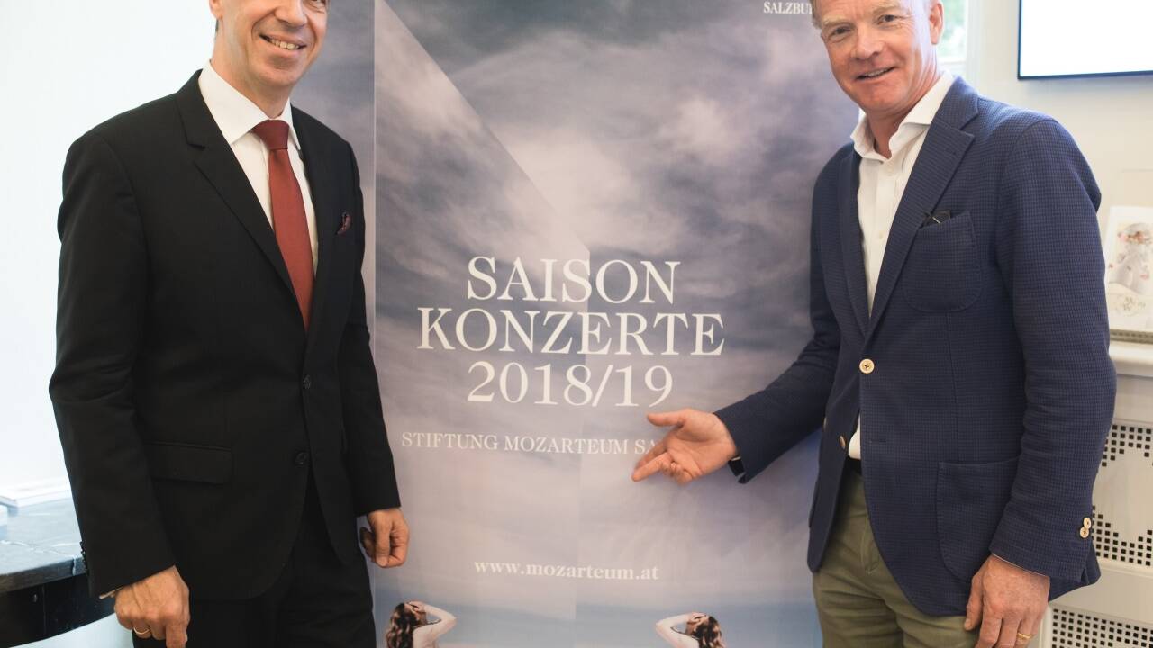 Stiftungs-Präsident Johannes Honsig-Erlenburg (rechts) mit dem künftigen Konzertchef Andreas Fladvad-Geier. 