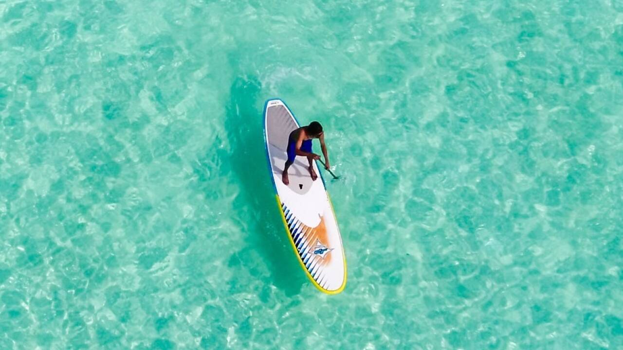 Aber auch am Meer mach das Stand up Paddling richtig Spaß.  