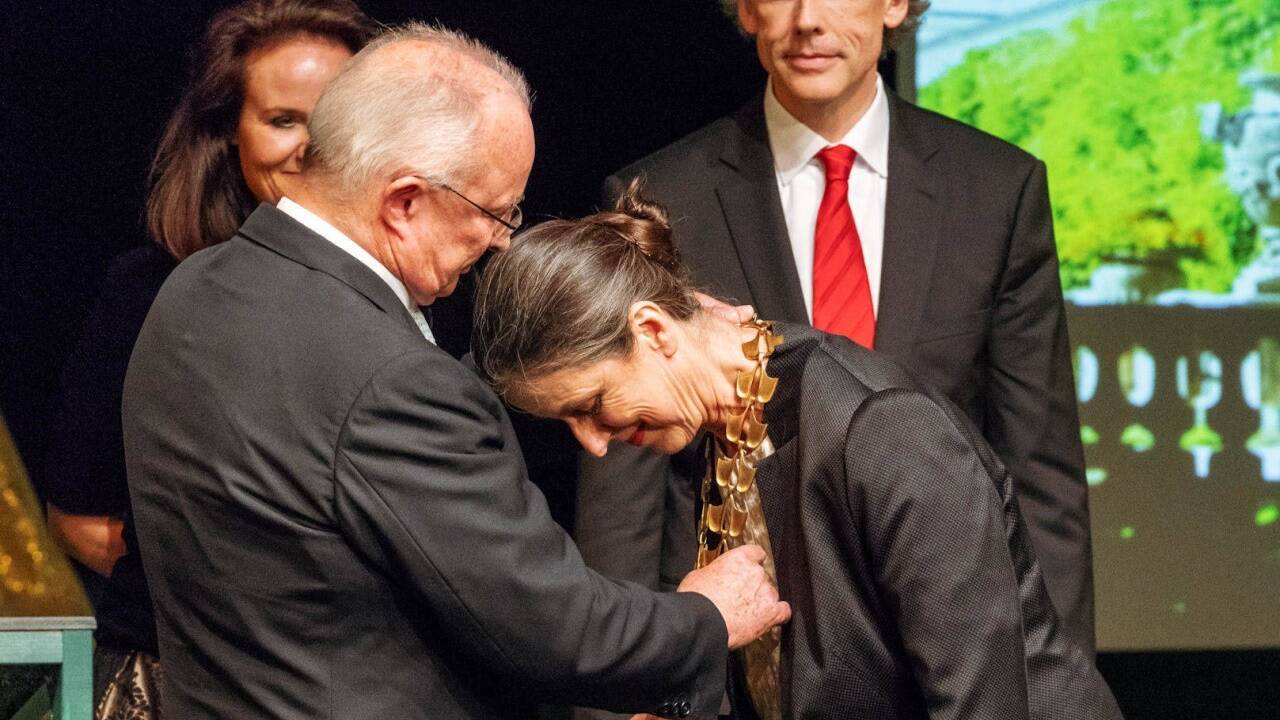 Elisabteh Gutjahr erhielt die Amtskette.  