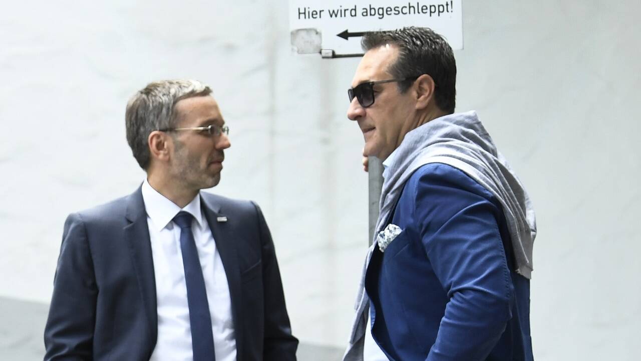 Blaues Führungsduo: Herbert Kickl, Heinz-Christian Strache. 