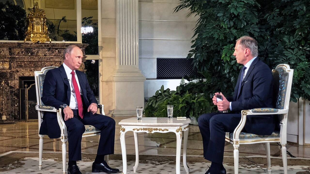 Armin Wolf interviewte Russlands Präsident im Kreml. 