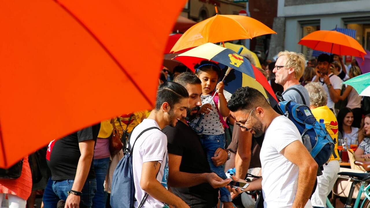 Am Dienstag fand der Umbrella March in Salzburg statt.  