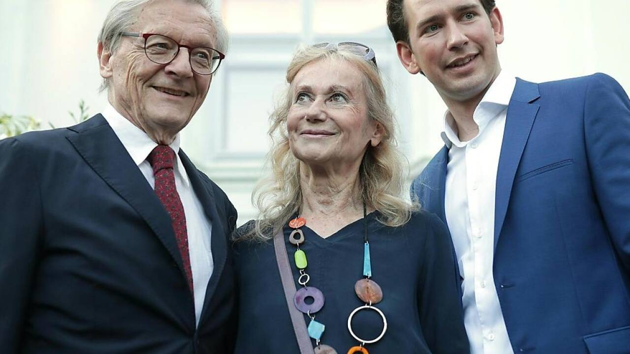 Sebastian Kurz mit den Schüssels auf dem Kanzlerfest  Sebastian Kurz mit den Schüssels auf dem Kanzlerfest