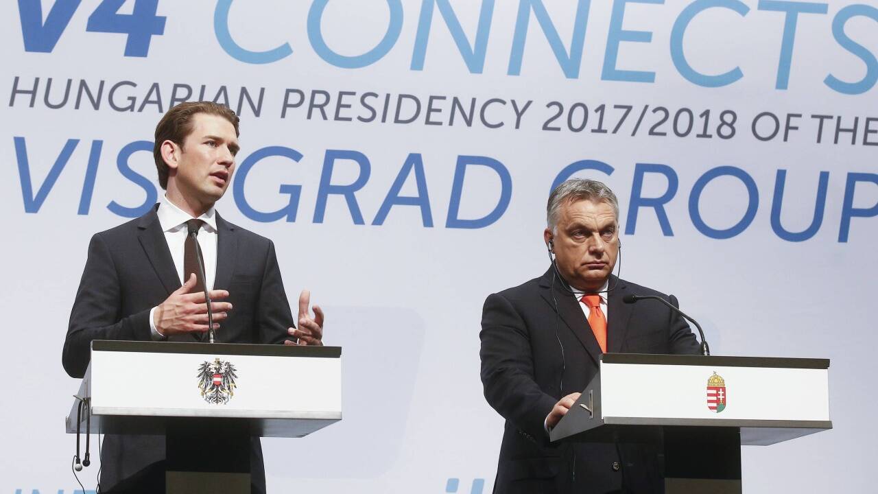 Kanzler Sebastian Kurz beim ungarischen Ministerpräsidenten Viktor Orban. 
