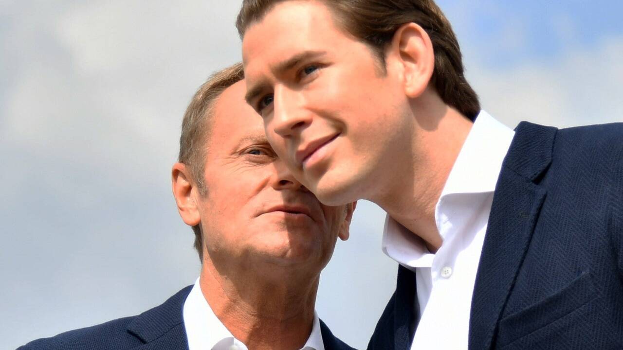Übergabe des EU-Ratsvorsitzes an Österreich in Schladming. 