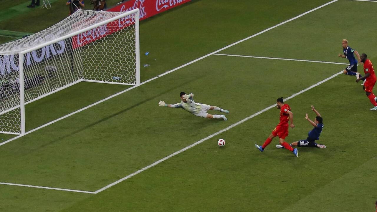 3:2 für Belgien – Nacer Chadli trifft in der 95. Minute gegen Japan. 