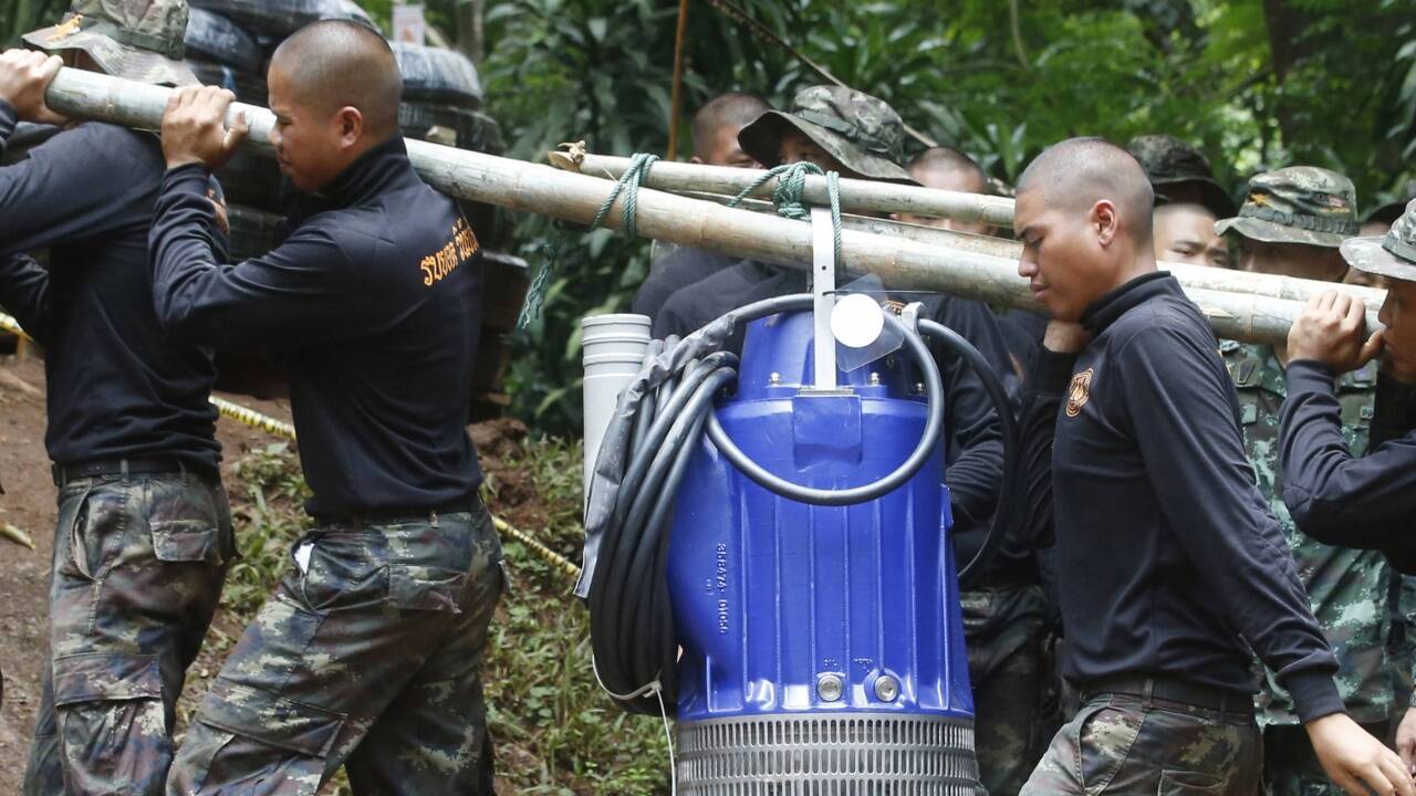Dramatische Rettungsaktion in Thailand. 