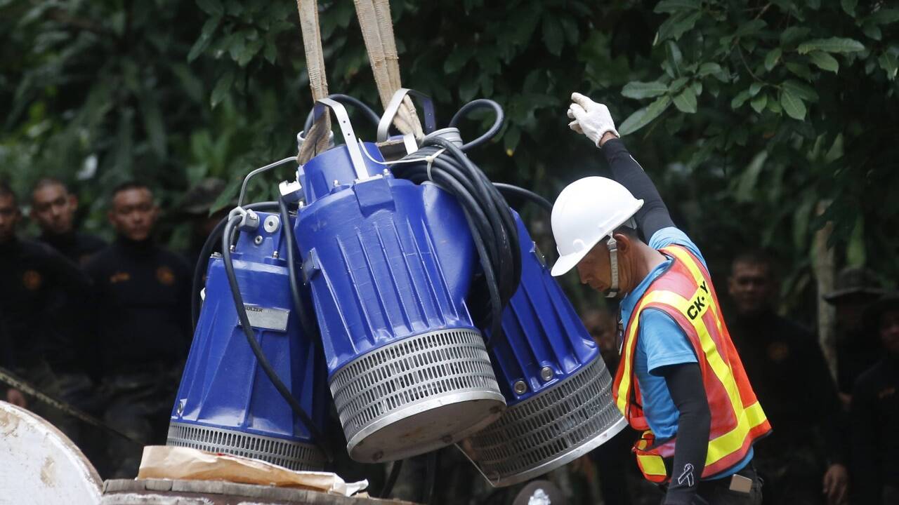 Dramatische Rettungsaktion in Thailand. 