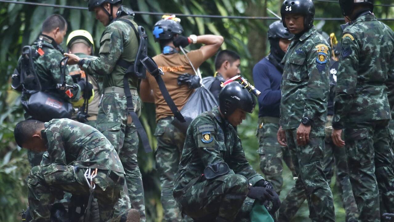 Dramatische Rettungsaktion in Thailand. 
