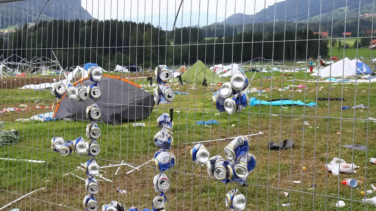 Das ist das, was vom Electric Love Festival (kurz ELF) übrig geblieben ist.  
