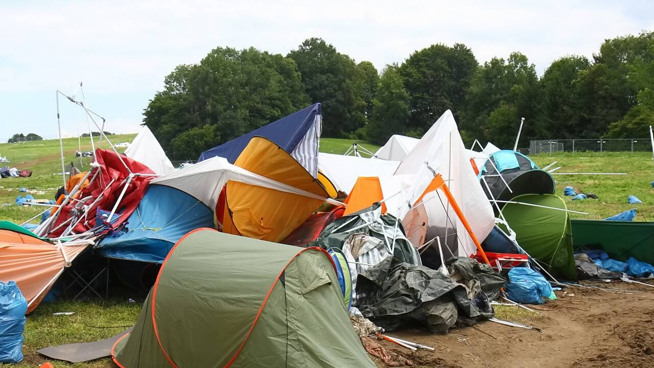 Das ist das, was vom Electric Love Festival (kurz ELF) übrig geblieben ist.  