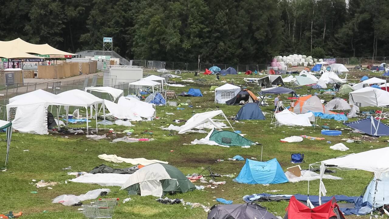 Das ist das, was vom Electric Love Festival (kurz ELF) übrig geblieben ist.  