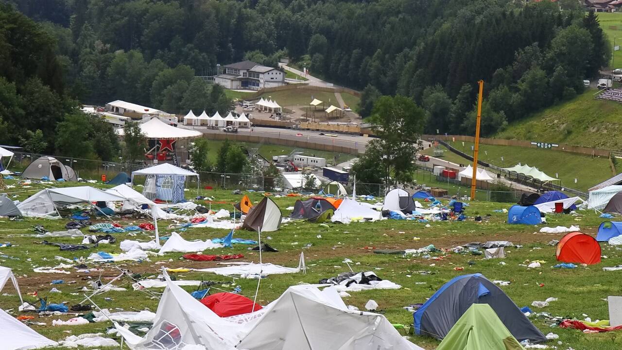 Das ist das, was vom Electric Love Festival (kurz ELF) übrig geblieben ist.  