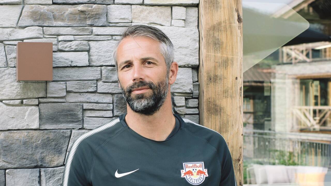 Marco Rose nahm sich in einer Trainingspause Zeit für das Interview. marco riebler 