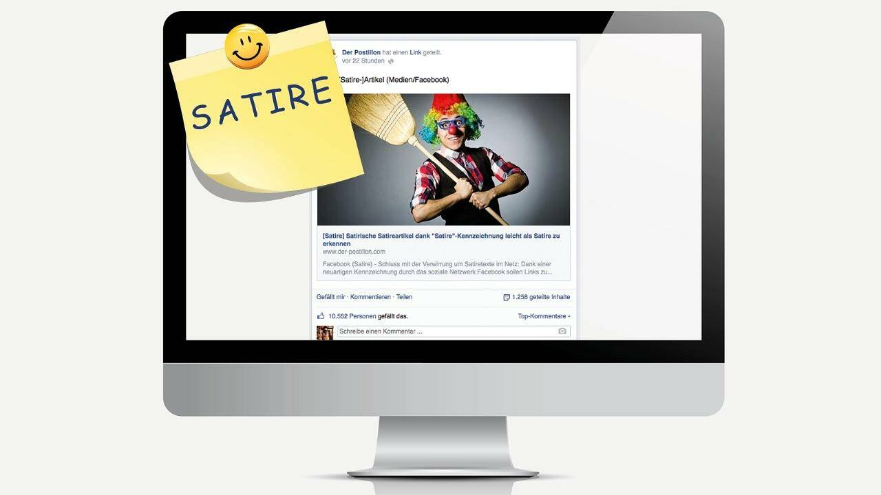 Facebook will nicht nur Satire kennzeichnen