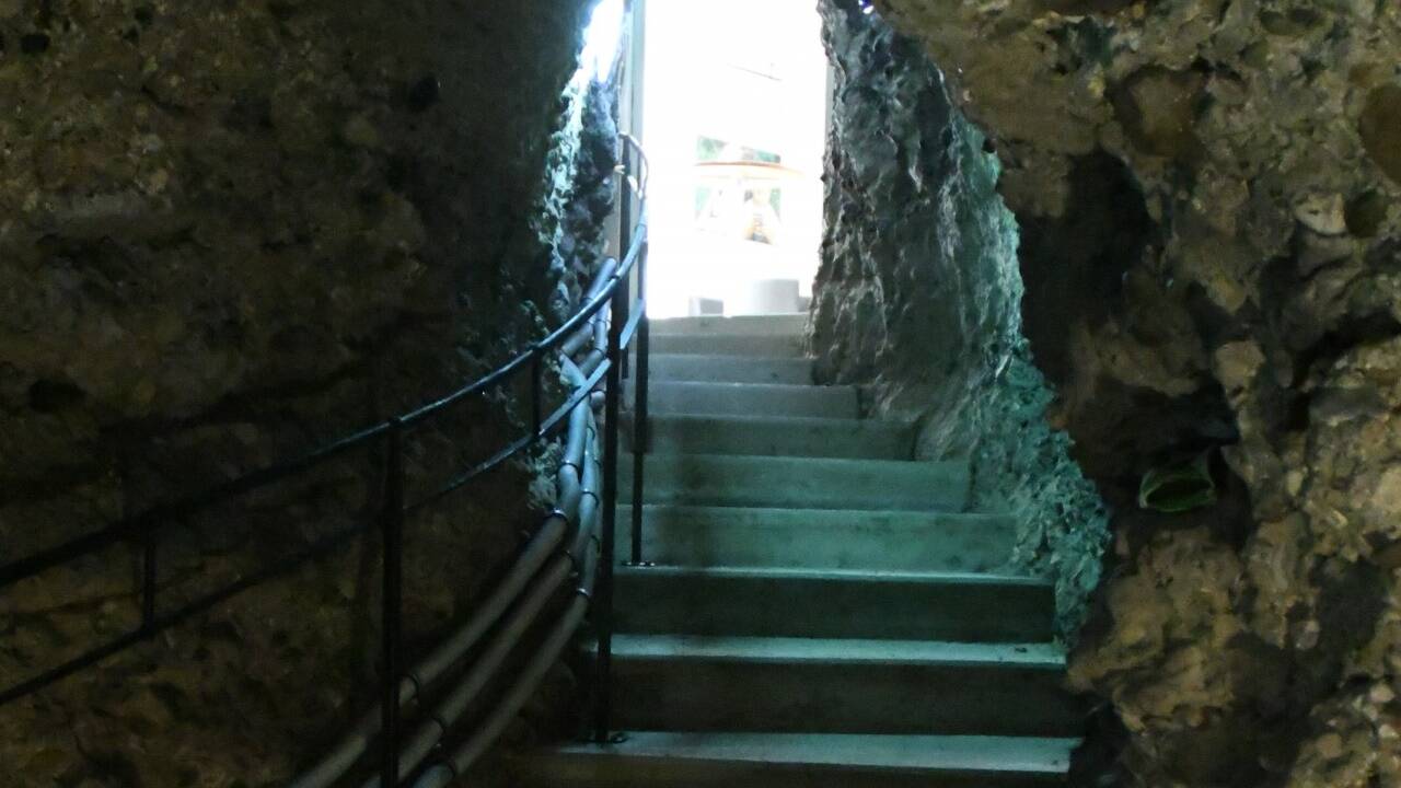Die neue Stiege in das Foyer der Bachschmiede ist bereits fertig.  