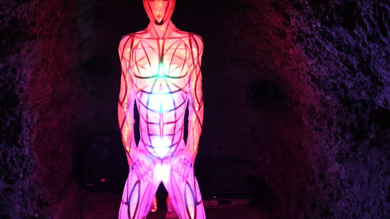 Probe aufs Exempel: Die Lichtinstallation von Markus Anders.  