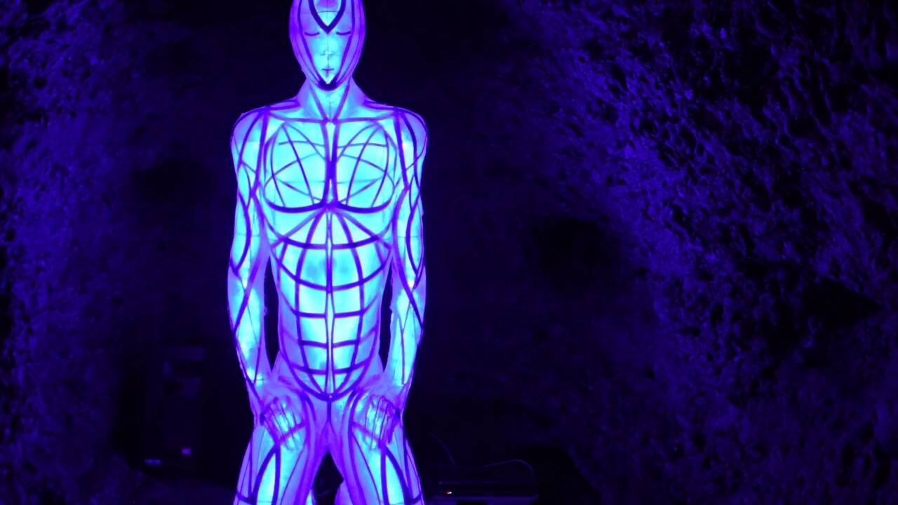 Lichtinstallation von Markus Anders.  
