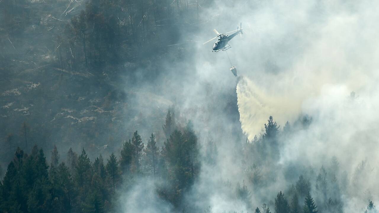 Waldbrand in Ljusdal (Schweden). 