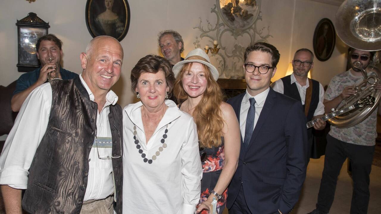 Fritz Egger, Helga Rabl-Stadler, Brigitte Hobmeier und Lukas Crepaz. 
