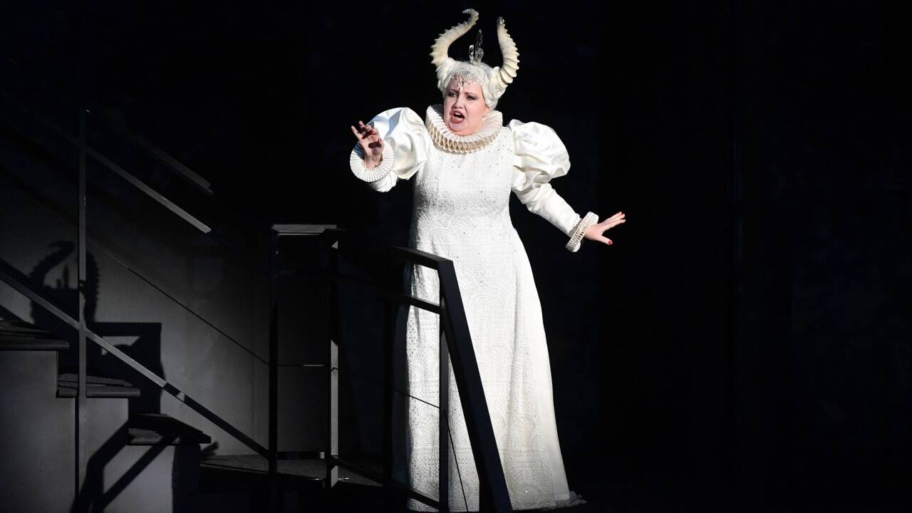 „Die Zauberflöte“ im Großen Festspielhaus bei den Salzburger Festspielen: Albina Shagimuratova (Die Königin der Nacht). 