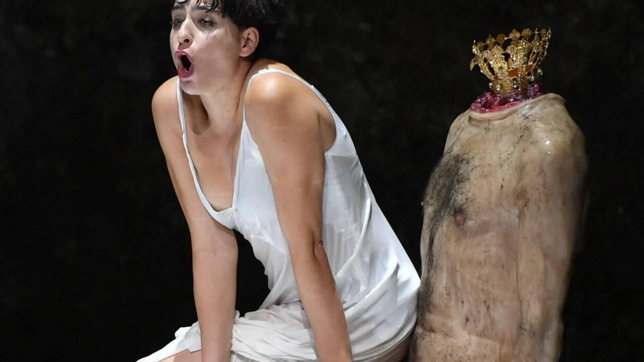 „Salome“ in der Felsenreitschule bei den Salzburger Festspielen: Asmik Grigorian (Salome). „Salome“ in der Felsenreitschule bei den Salzburger Festspielen: Asmik Grigorian (Salome).
