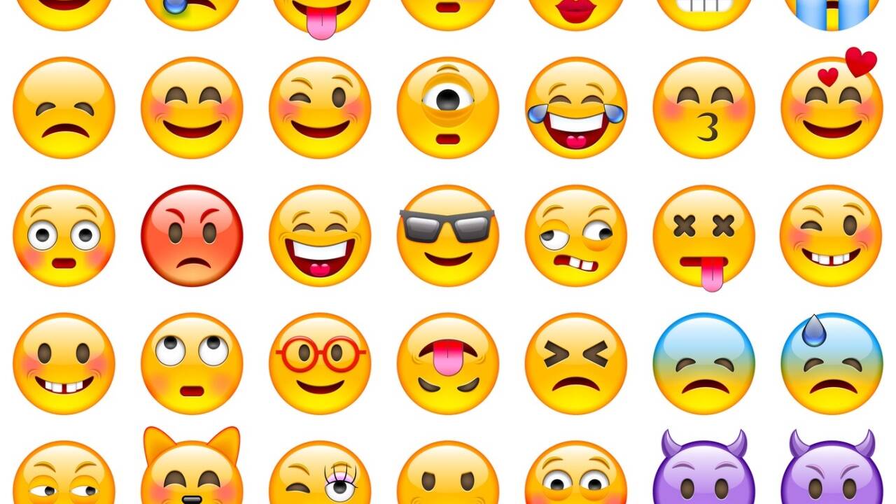 Beliebte Emojis. 