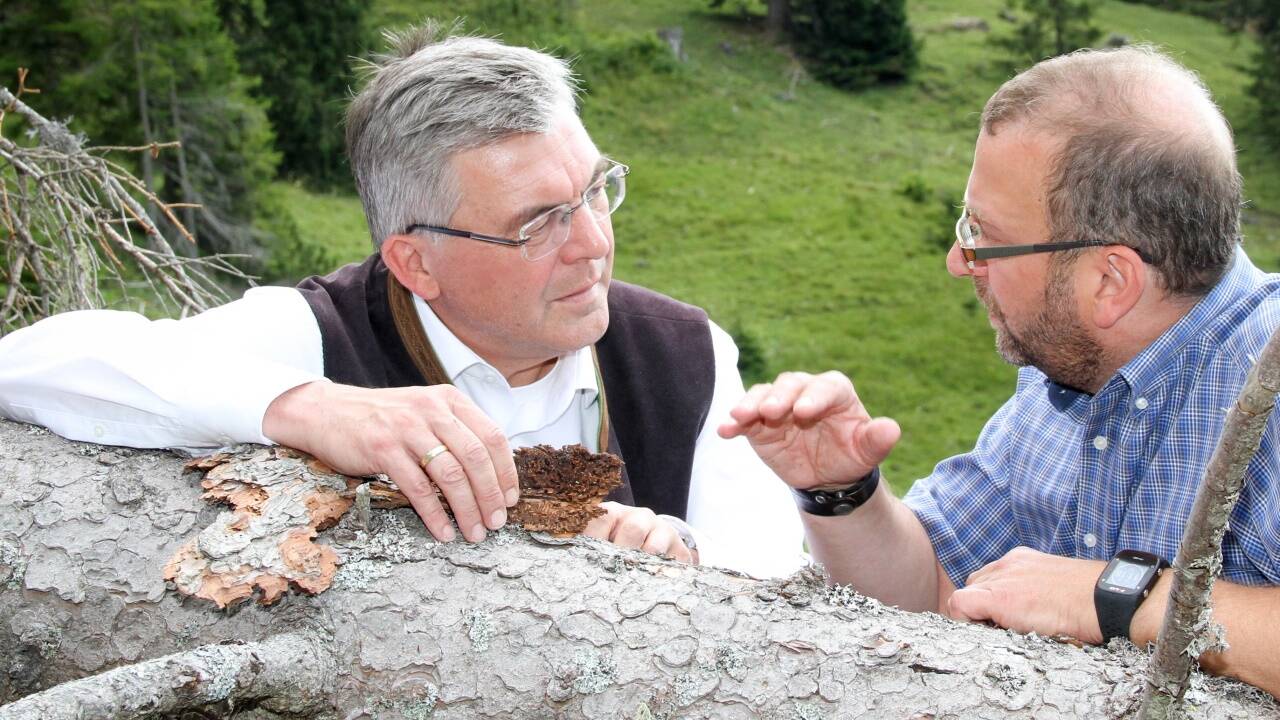 Landesrat Josef Schwaiger und Landesforstdirektor Michael Mitter. 