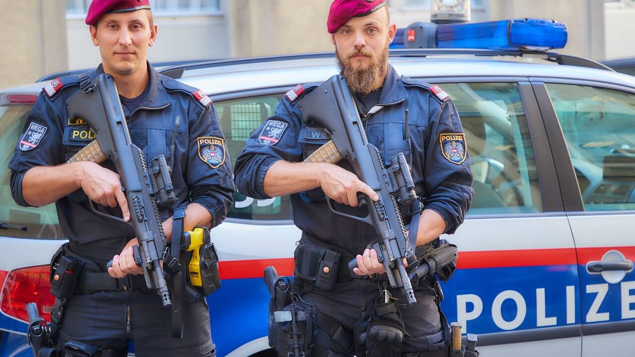 Das neue Sturmgewehr der Polizei. 