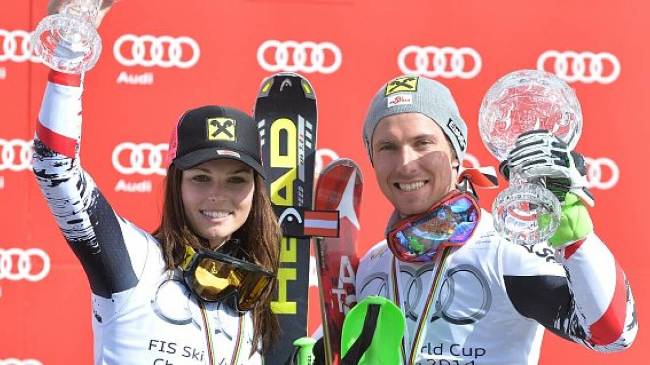 Hirscher und Fenninger wie in Kindertagen obenauf